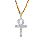 Fashionable Hip Hop Ankh Cross Pendant Necklace