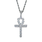 Fashionable Hip Hop Ankh Cross Pendant Necklace