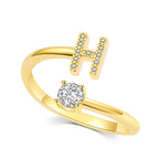Fashionable Women's Adjustable Letter Ring