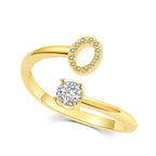 Fashionable Women's Adjustable Letter Ring