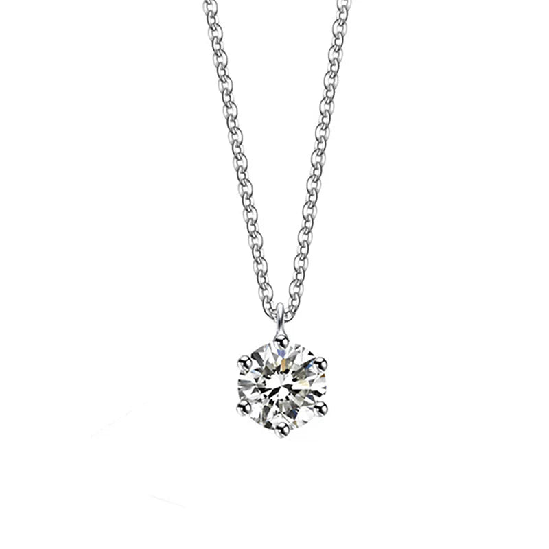 Women's Fashionable Bracelet S925 Sterling Silver Premium Pendant Necklace Moissanite Stone High Quality Women Necklace