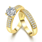 Exclusive Fashionable Women's Double-Deck Zircon Ring