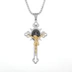 New Fashionable Saint Benedict Cross Necklace