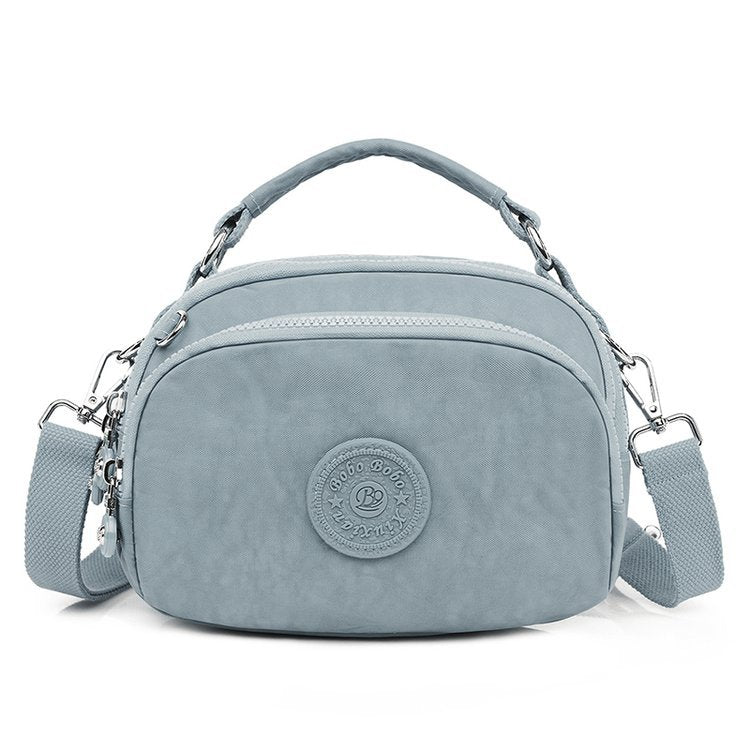 Women's Lightweight Waterproof Crossbody Bag Classic Nylon Handbag Multi Pocket Messenger Sling Shoulder Handbag