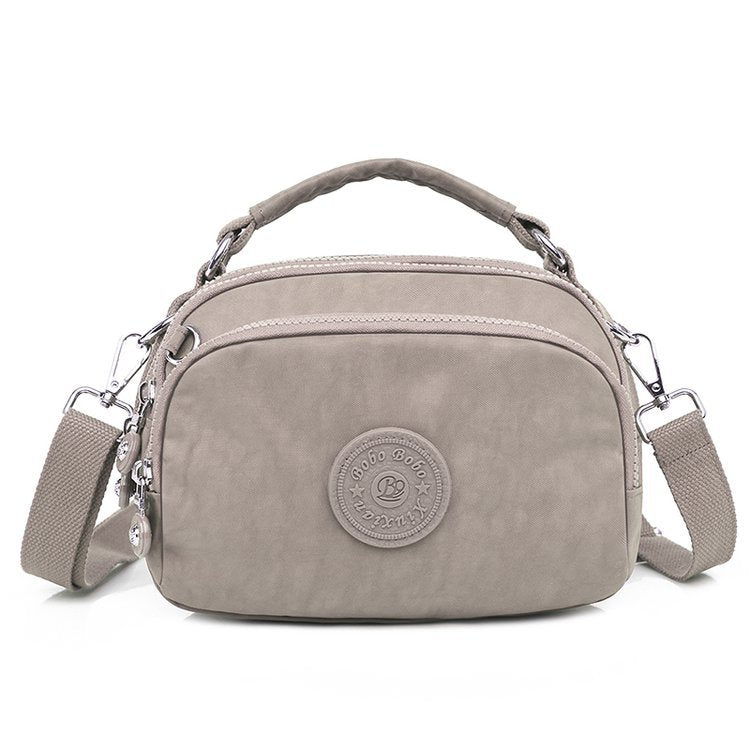 Women's Lightweight Waterproof Crossbody Bag Classic Nylon Handbag Multi Pocket Messenger Sling Shoulder Handbag