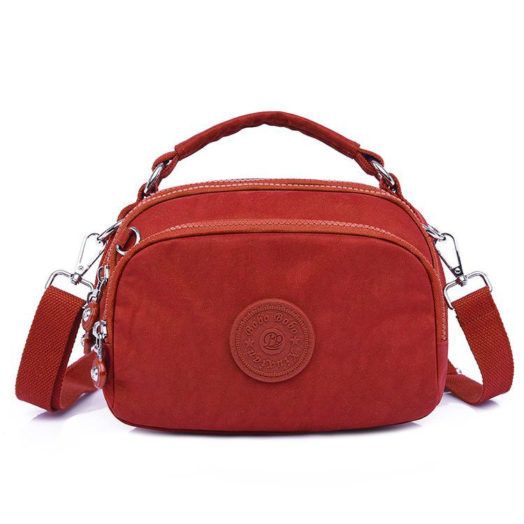 Women's Lightweight Waterproof Crossbody Bag Classic Nylon Handbag Multi Pocket Messenger Sling Shoulder Handbag
