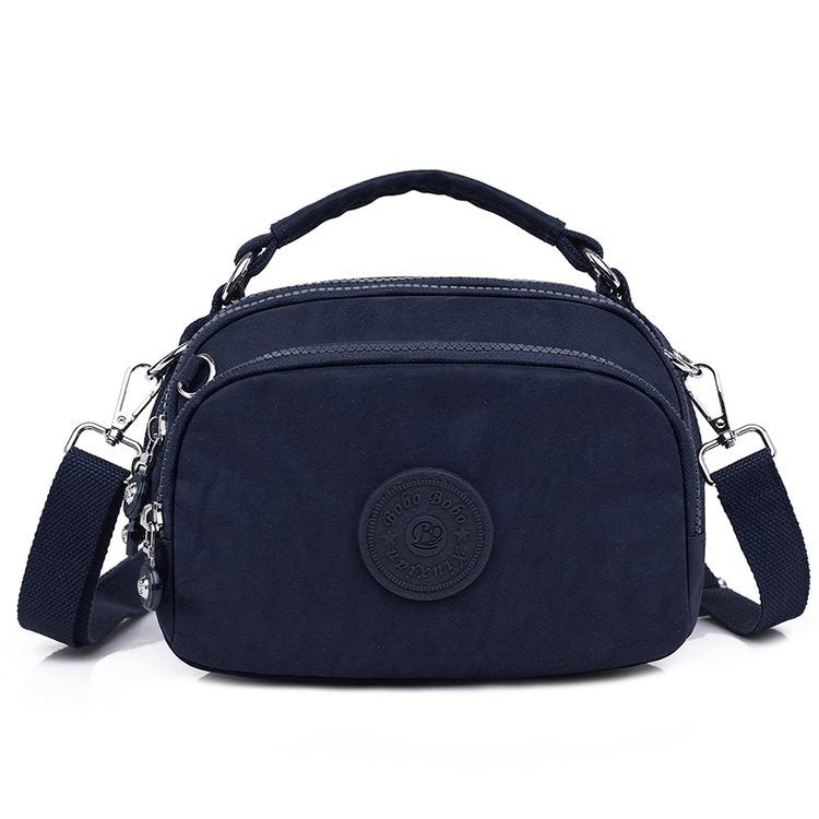 Women's Lightweight Waterproof Crossbody Bag Classic Nylon Handbag Multi Pocket Messenger Sling Shoulder Handbag