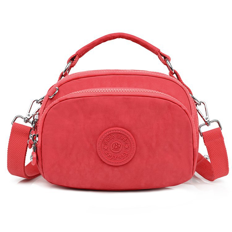 Women's Lightweight Waterproof Crossbody Bag Classic Nylon Handbag Multi Pocket Messenger Sling Shoulder Handbag