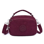 Women's Lightweight Waterproof Crossbody Bag Classic Nylon Handbag Multi Pocket Messenger Sling Shoulder Handbag