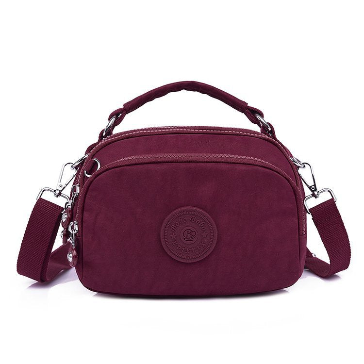 Women's Lightweight Waterproof Crossbody Bag Classic Nylon Handbag Multi Pocket Messenger Sling Shoulder Handbag