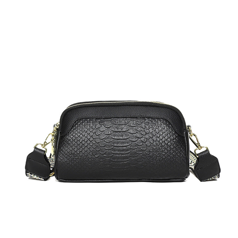 Women's Shoulder Bag Cow Leather Crocodile Messenger Bag Luxury High Quality Ladies Crossbody Large Capacity Shoulder Bag