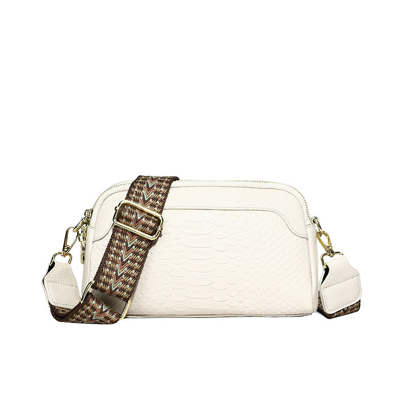 Women's Shoulder Bag Cow Leather Crocodile Messenger Bag Luxury High Quality Ladies Crossbody Large Capacity Shoulder Bag
