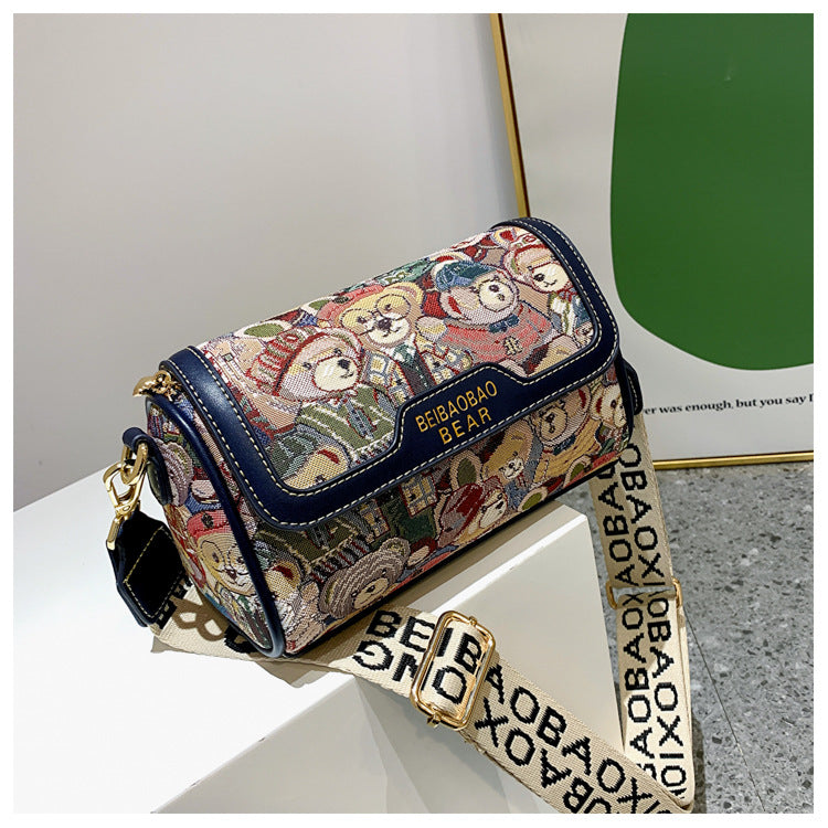 Cartoon Bear women's Crossbody Bag