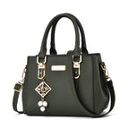 Women's Fashion Handbag PU Leather Large Capacity Shoulder Tote Zipper Purse Satchel Crossbody Bag Women's Handbags