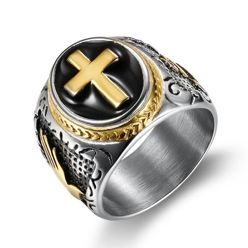 Stylish New Men's Cross Ring