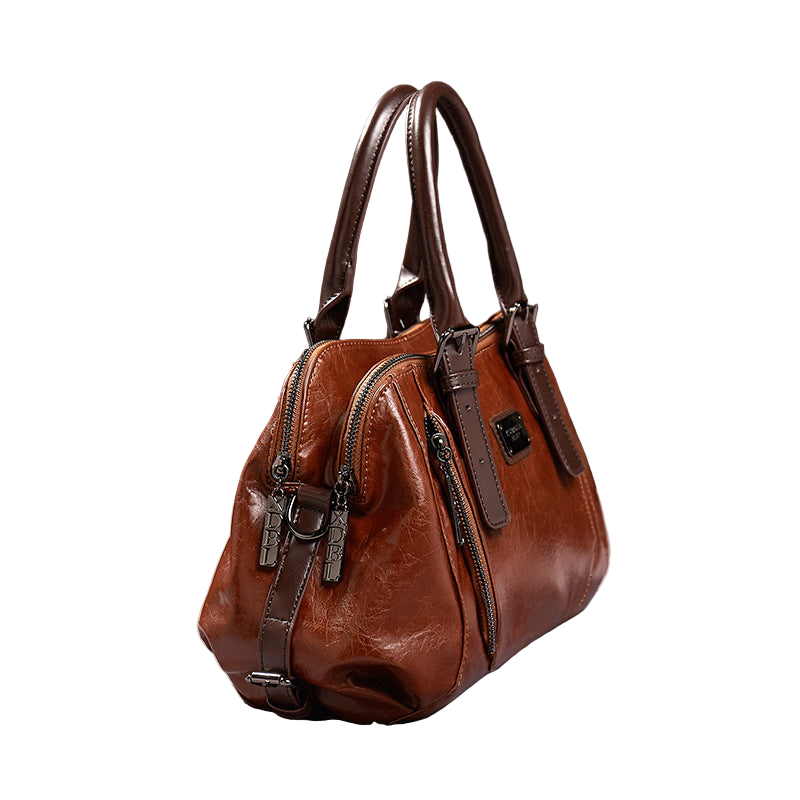 Women's Shoulder Bag High Quality Ladies Retro Brand  Handbag PU Leather Large Capacity Vintage Luxury Classic Handbag - Acquisti Online
