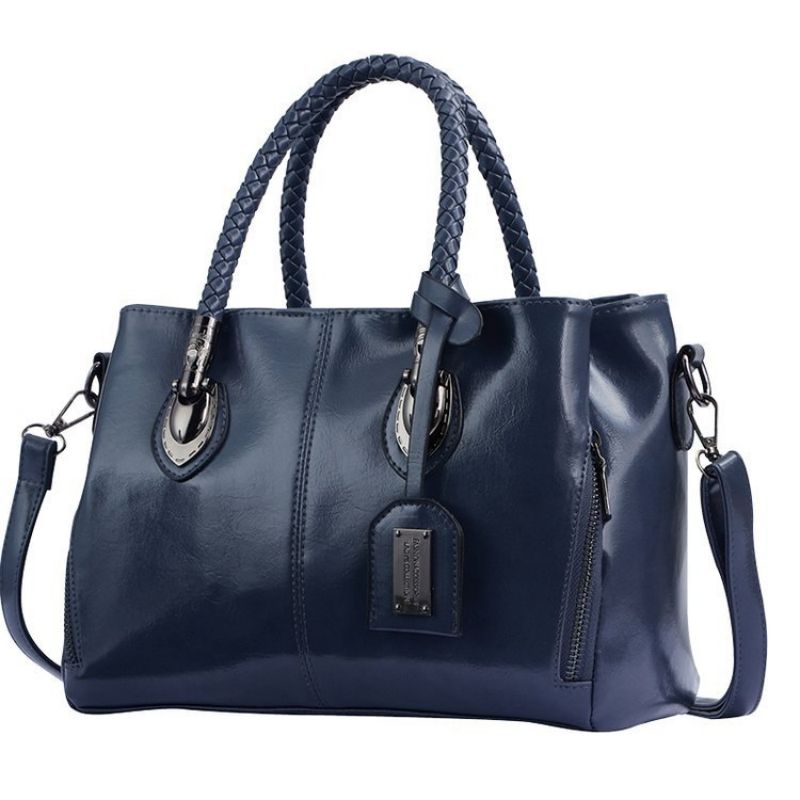 Fahionable Women's Soft Leather Handbag Crossboday Bag Luxury Shoulder Handbags Large Capacity Women Shoulder Bags - Acquisti Online