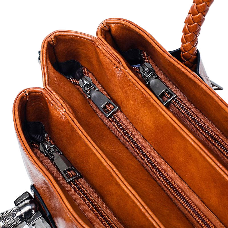 Fahionable Women's Soft Leather Handbag Crossboday Bag Luxury Shoulder Handbags Large Capacity Women Shoulder Bags - Acquisti Online