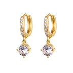 Nieuwe mode dames oorbellen met volledige diamanten en zirkonia 