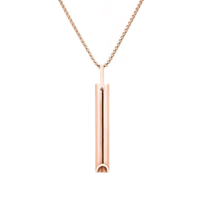 Whistle Decompression Pendant Necklace