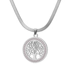 New Fashion Big Tree Pendant Snake Chain Women's Nacklaces