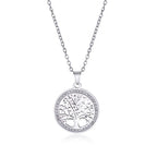 New Fashion Big Tree Pendant Snake Chain Women's Nacklaces
