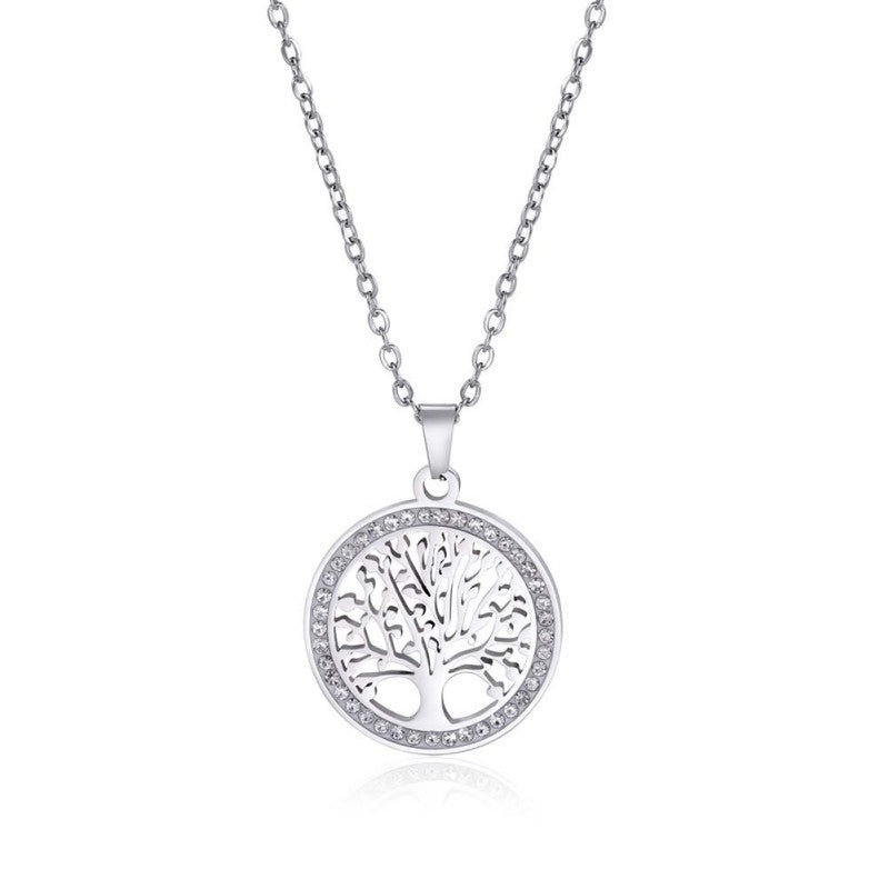 New Fashion Big Tree Pendant Snake Chain Women's Nacklaces
