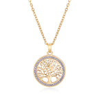 New Fashion Big Tree Pendant Snake Chain Women's Nacklaces