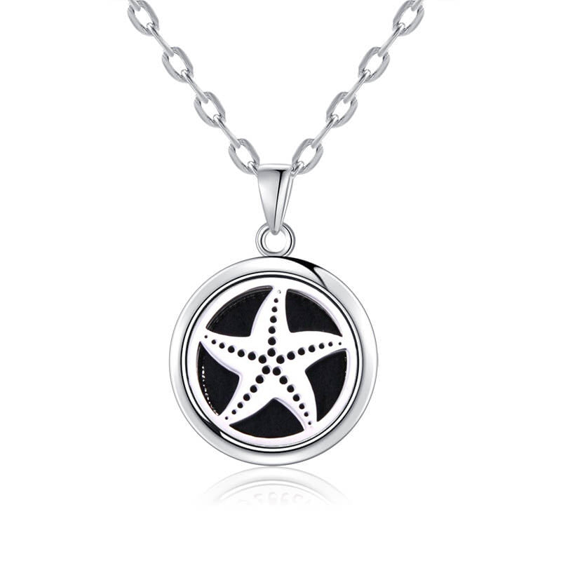 Women Fashionable Pendant Necklace S925 Stainless Steel High Quality Different Pattern Women Pendant Necklace