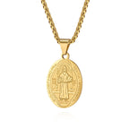 New Fashion Oval Medal Pendant Necklace