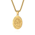 New Fashion Oval Medal Pendant Necklace