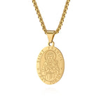 New Fashion Oval Medal Pendant Necklace