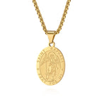 New Fashion Oval Medal Pendant Necklace