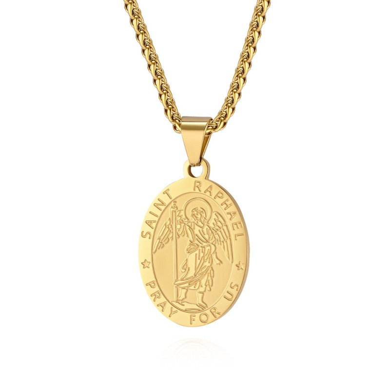 New Fashion Oval Medal Pendant Necklace
