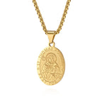 New Fashion Oval Medal Pendant Necklace