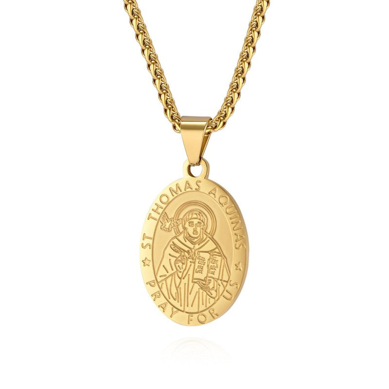 New Fashion Oval Medal Pendant Necklace