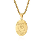 New Fashion Oval Medal Pendant Necklace