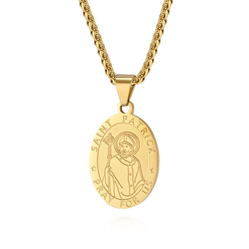 New Fashion Oval Medal Pendant Necklace