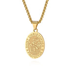 New Fashion Oval Medal Pendant Necklace