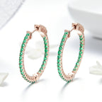 Simple Women's S925 silver Ear Ring