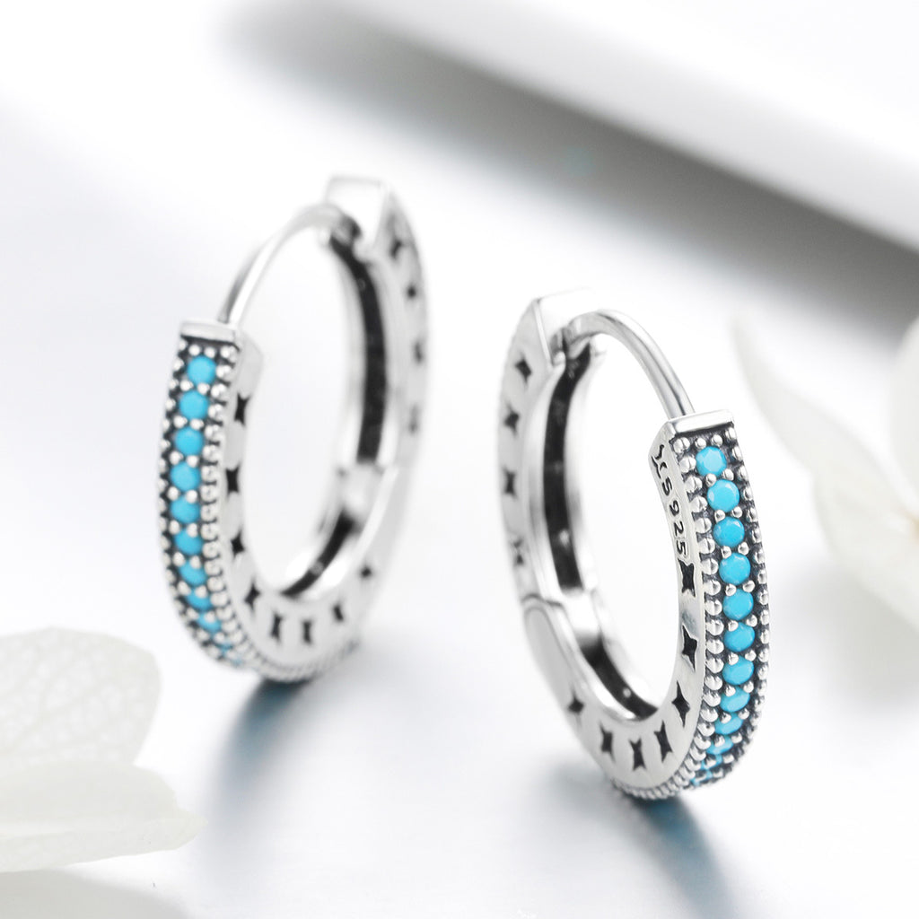 Simple Women's S925 silver Ear Ring