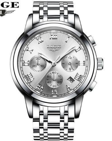 Men's personality fashion trend casual waterproof moon phase quartz watch