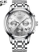 Men's personality fashion trend casual waterproof moon phase quartz watch