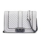 Women's Fashionable Chain Bag Shoulder Diagonal Bag Original Leather Large Capacity Crossbody Women Shoulder Bag