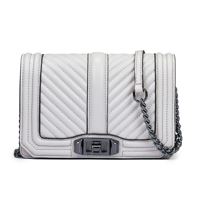 Dames modieuze kettingtas schoudertas diagonaal origineel leer grote capaciteit crossbody dames schoudertas