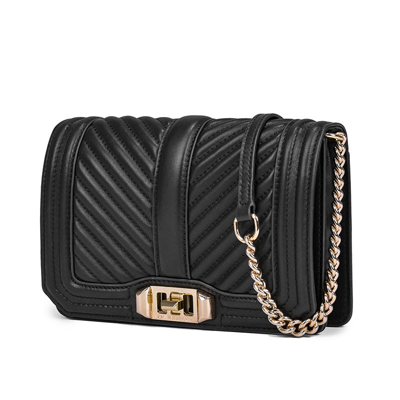 Dames modieuze kettingtas schoudertas diagonaal origineel leer grote capaciteit crossbody dames schoudertas