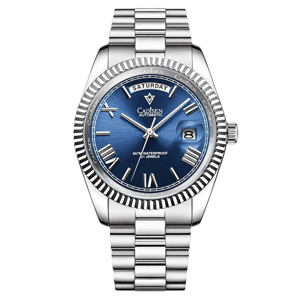NEW 2025 CADISEN New Mens Automatic Mechanical Watch Luxury Brand Sapphire Luminous MIYOTA 8215 100M Waterproof Men's Watch