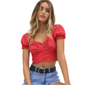 Modieus V-hals T-shirt met smalle huid voor dames, normale mouwen, casual, stijlvolle korte jurk voor dames