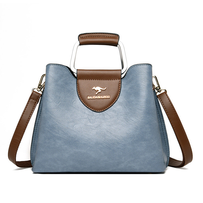 Modieuze dameshandtas Originele leren grote capaciteit Crossbody tas Waterdichte modieuze dames schoudertas