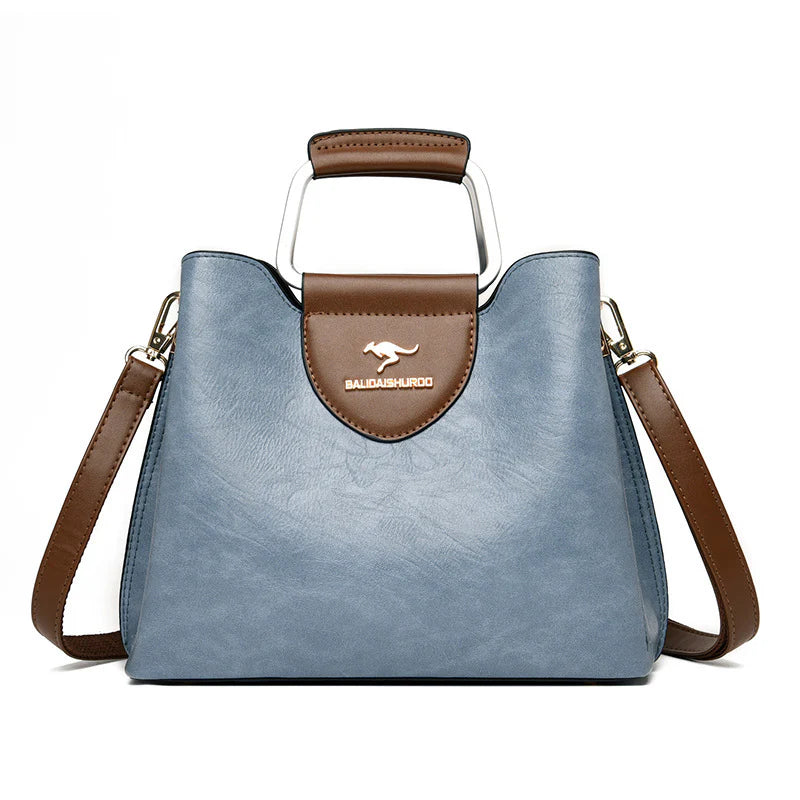 Modieuze dameshandtas Originele leren grote capaciteit Crossbody tas Waterdichte modieuze dames schoudertas
